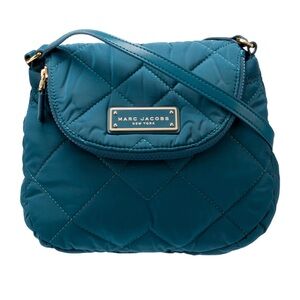 Marc Jacobs Blue Nylon Quilted Crossbody Bag